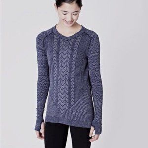 Lululemon Ivivva Glacier Air Long Sleeve Top Size 14